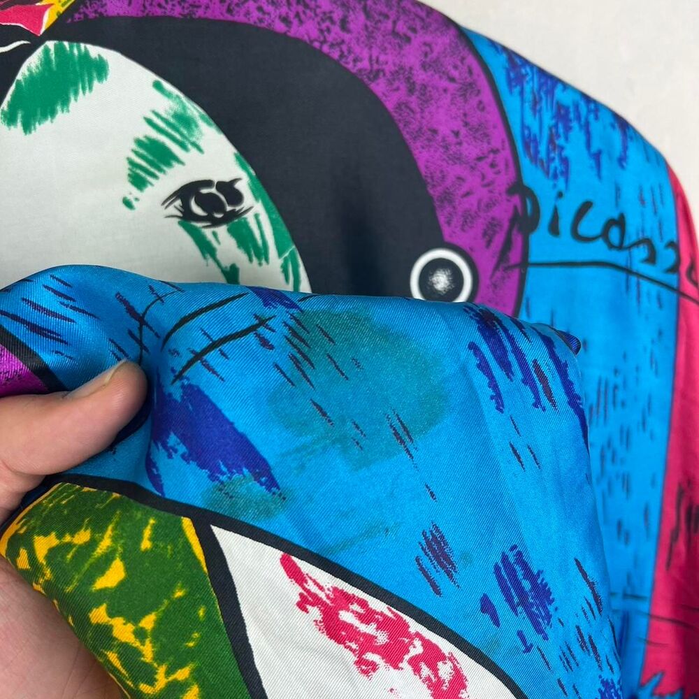 Women’s Vintage 90s Art Picasso Bomber Jacket - Full Zip Size L - Picture 5 of 8